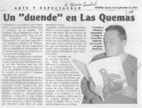 Un "Duende" en Las Quemas  [artículo].