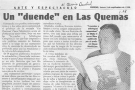 Un "Duende" en Las Quemas  [artículo].