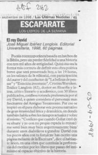 El Rey David  [artículo].