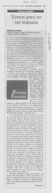 Versos para no ser manada