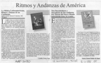 Ritmos y andanzas de América