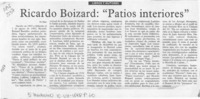 Ricardo Boizard, "Patios interiores"  [artículo] Filebo.