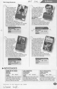 Libros  [artículo] Carlos Maldonado.