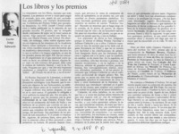 Los libros y los premios  [artículo] Jorge Edwards.