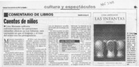 Cuentos de niños  [artículo] Rodolfo Arenas R.