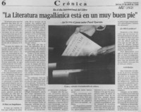 "La Literatura magallánica está en un muy buen pie"