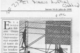 Teorías de la comunicación  [artículo].