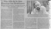 Más allá de lo que enseñan los profesores  [artículo].