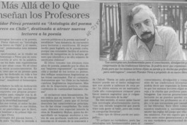 Más allá de lo que enseñan los profesores  [artículo].