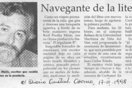 Navegante de la literatura  [artículo].