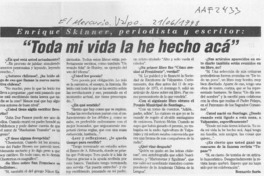 "Toda mi vida la he hecho acá"  [artículo] Bernardo Soria.