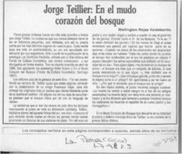 Jorge Teillier, en el mudo corazón del bosque