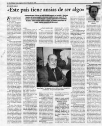 "Este país tiene ansias de ser algo"  [artículo] Jorge Abasolo.