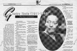Gladys Thein  [artículo] Ana María Muñoz.