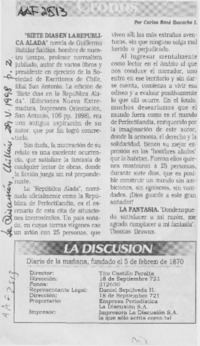 "Siete días en la república alada"  [artículo] Carlos René Ibacache I.
