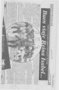 Buen viaje Reina Isabel --