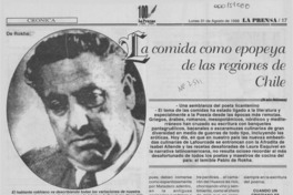 La comida como epopeya de las regiones de Chile