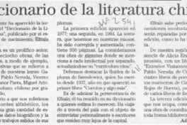 Diccionario de la literatura chilena