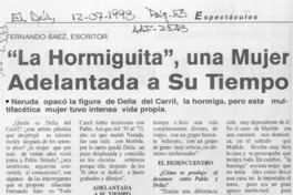 "La hormiguita", una mujer adelantada a su tiempo
