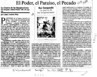 El poder, el paraíso, el pecado  [artículo] Juan Andrés Piña.