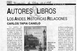 Los Andes, históricas relaciones