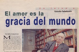El amor es la gracia del mundo