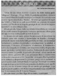 "Vivir no es nada nuevo"