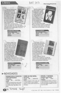 Libros  [artículo] Carlos Maldonado.