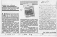 Estudios sobre la historia colonial de hispanoamérica  [artículo] Juan Ricardo Couyoumdjian.