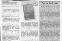 Antología  [artículo] Carola Oyarzún L.