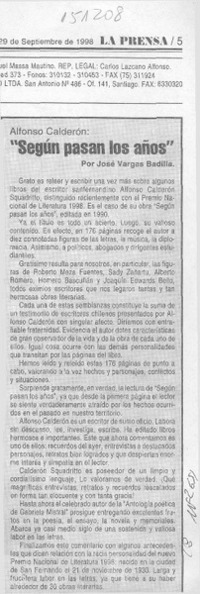 "Según pasan los años"