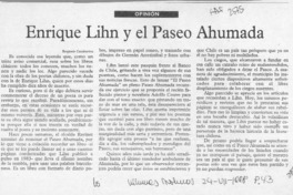Enrique Lihn y el paseo Ahumada  [artículo] Benjamín Carabantes.