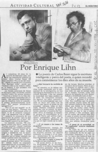 Por Enrique Lihn  [artículo].