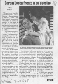 García Lorca frente a su asesino  [artículo] C. G. M.