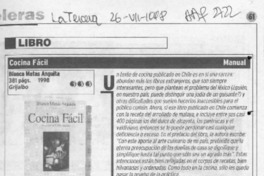 Cocina fácil  [artículo] Carlos Maldonado R.