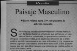 Paisaje masculino  [artículo].
