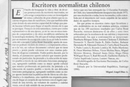 Escritores normalistas chilenos  [artículo] Miguel Angel Díaz A.