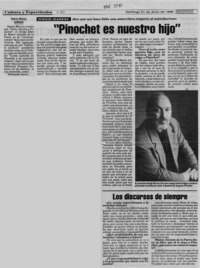 "Pinochet es nuestro hijo"  [artículo] Verónica Marinao.