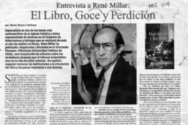 El libro, goce y perdición  [artículo] María Teresa Cárdenas.