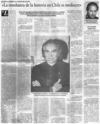 "La enseñanza de la historia en Chile es mediocre"