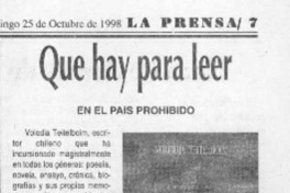 En el país prohibido  [artículo].