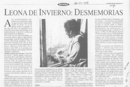 Leona de invierno, desmemorias  [artículo] Luis Alberto Castillo.