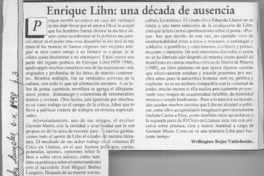 Enrique Lihn, una década de ausencia  [artículo] Wellington Rojas Valdebenito.