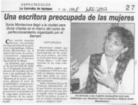 Una Escritora preocupada de loas mujeres  [artículo].