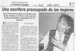 Una Escritora preocupada de loas mujeres  [artículo].