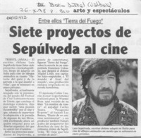 Siete proyectos de Sepúlveda al cine  [artículo].