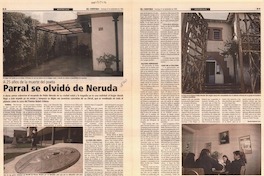 Parral se olvidó de Neruda