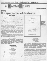Sur, el reagrupamiento del enjambre  [artículo].