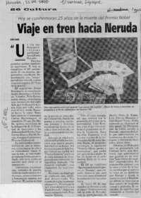 Viaje en tren hacia Neruda  [artículo].
