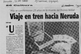 Viaje en tren hacia Neruda  [artículo].